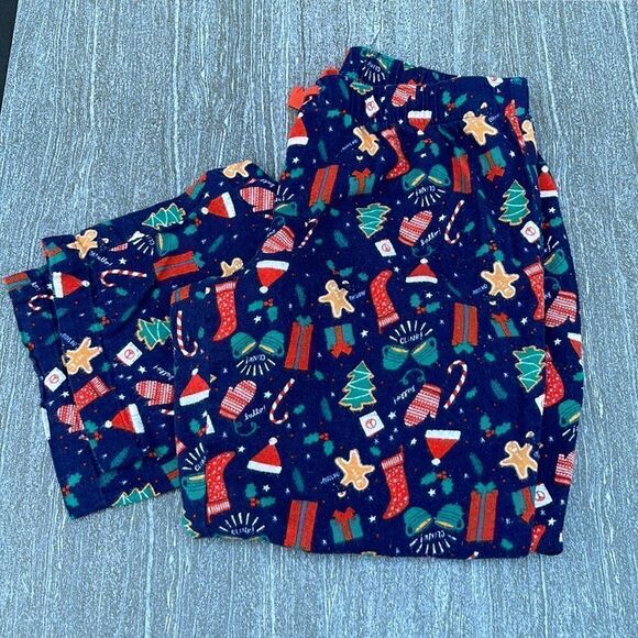 Old Navy Flannel Sleep Pants‎ Tie waist. Size Small Holiday Print - Picture 1 of 5